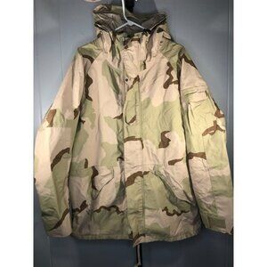 VTG US Military Jacket Mens Medium Long Cold Weather Parka Desert Camo Gore-Tex